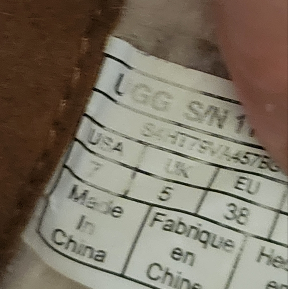 UGG Australia Womens FLUFF PUNK Shearling BOOT in Chestnut Brown size 7.Like New - Picture 9 of 9